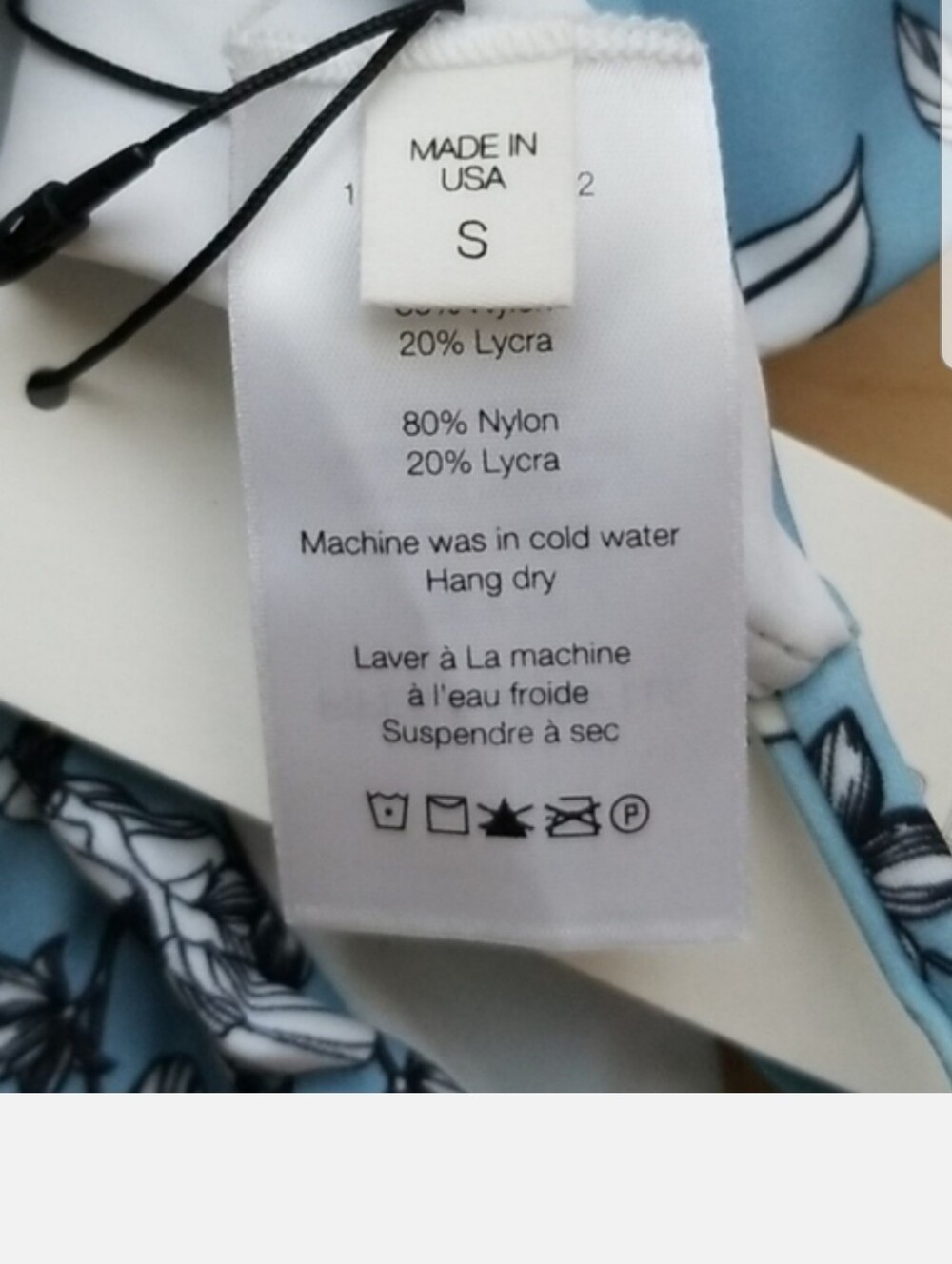 NWT Veronica Beard Gavitella floral blue bikini bottom string tie - Picture 4 of 7